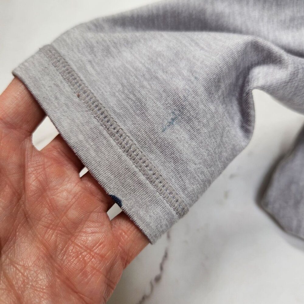 Athleta Cropped Grey Lightweight Hoodie Hooded Sweatshirt Lightweight Women's XS - Picture 11 of 11